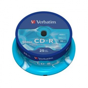 VERBATIM CD-R 90 40x CB/25