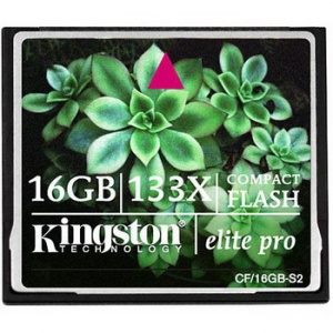16GB карта памяти Compact Flash Elite Pro 2 (133X) Kingston
