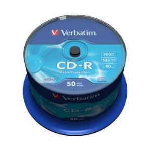 VERBATIM CD-R 80 52x DL CB/50