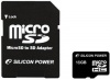 16GB Карта памяти Silicon Power Micro SDНС Class 2 + адаптер SD
