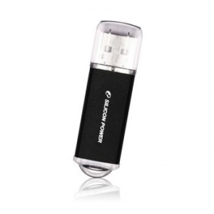 16GB USB2.0 Flash Drive SP U2 l-series мет. корпус черный, крышка пластик